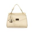 Mario Valentino Beige Polyurethane Damen Handtasche