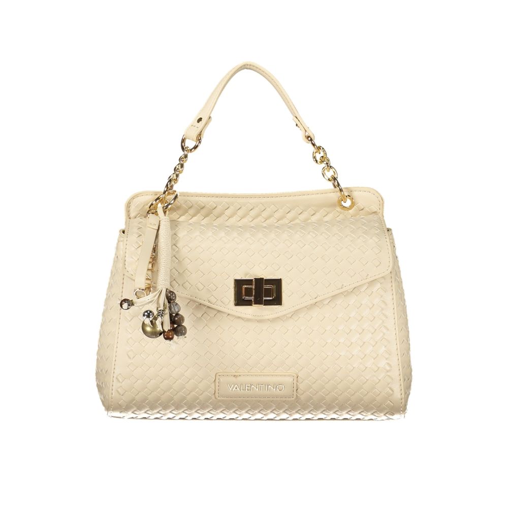 Mario Valentino Beige Polyurethane Damen Handtasche