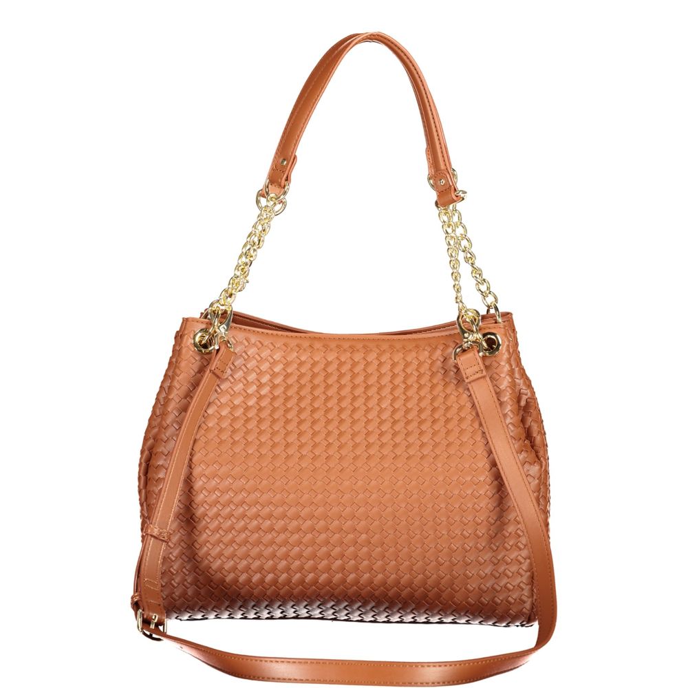 Mario Valentino Damen-Tasche aus Polyurethan in Marrone
