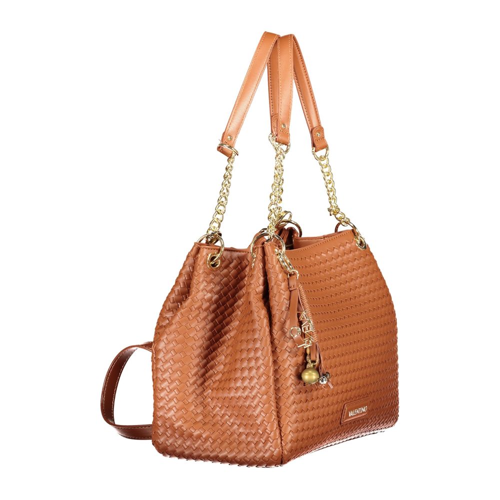 Mario Valentino Damen-Tasche aus Polyurethan in Marrone