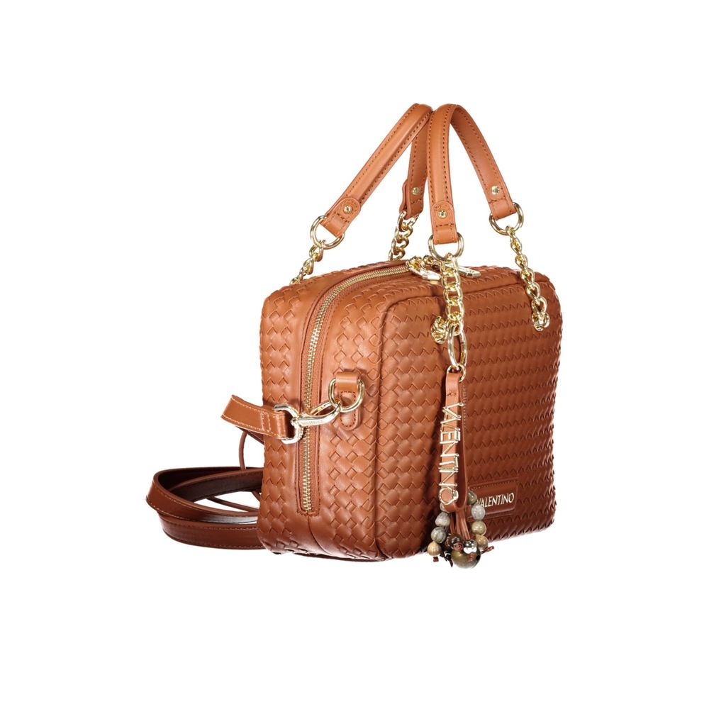 Mario Valentino Braune Damenhandtasche aus Polyurethan