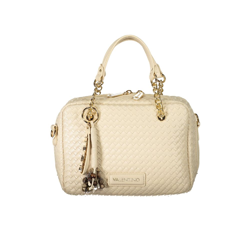 Mario Valentino Beige Polyurethane Damen Handtasche