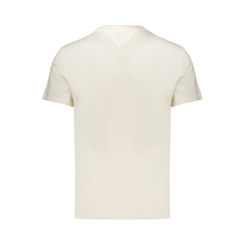 Tommy Hilfiger Bianco Baumwoll-T-Shirt für Herren