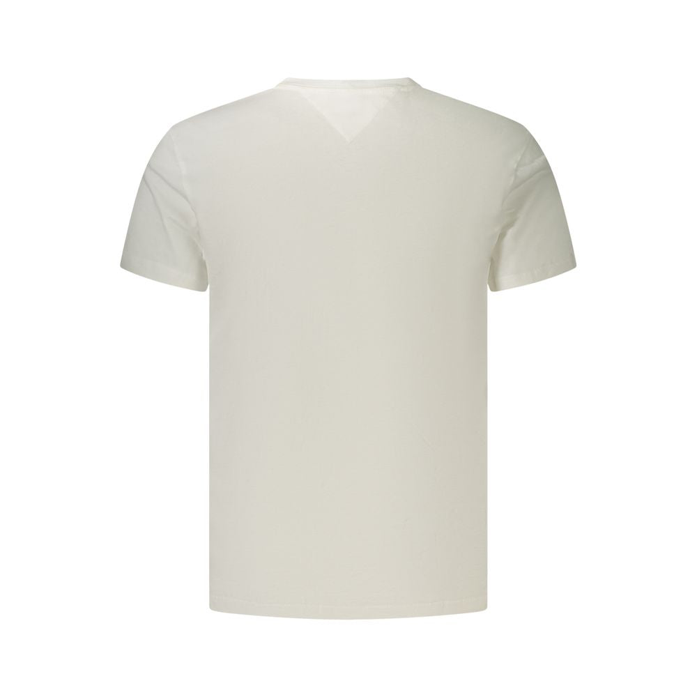 Tommy Hilfiger Weißes Herren-T-Shirt aus Baumwolle