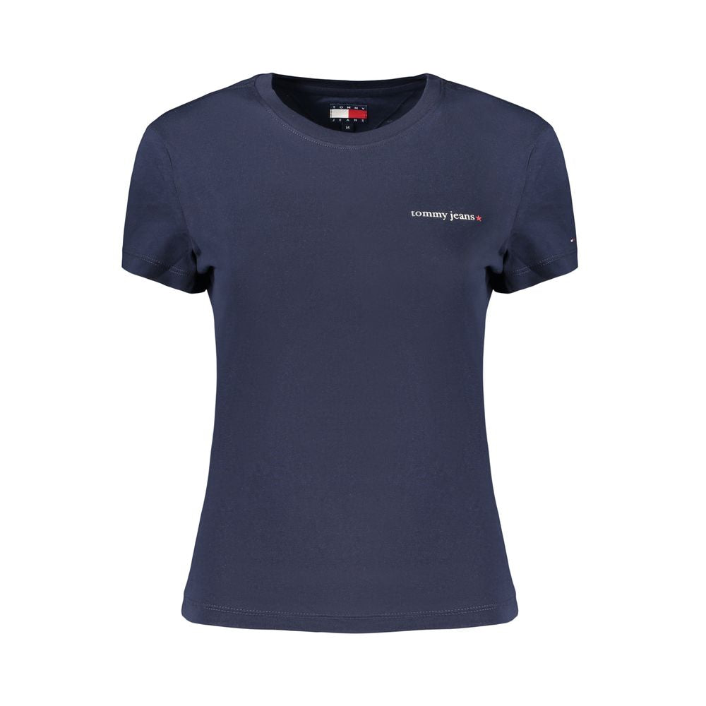 Tommy Hilfiger Blaues Baumwoll-T-Shirt für Damen