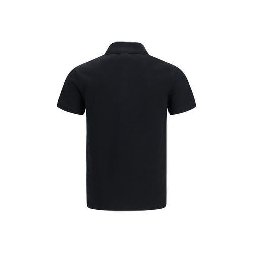 Balmain Schwarzes Baumwoll-Poloshirt