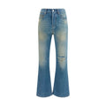 Amiri Blaue Baumwoll-Jeans mit ausgestelltem Bein