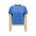 Guest in Residence Blauer Baumwoll-Sweatshirt