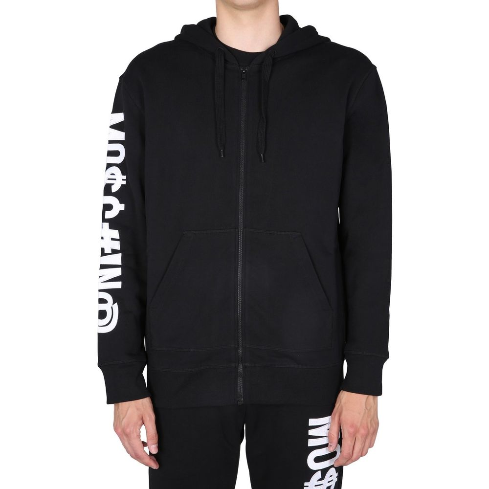 Moschino Couture Schwarzer Baumwoll-Sweatshirt