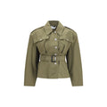Alexander McQueen Baumwolljacke in Zweifarbenoptik