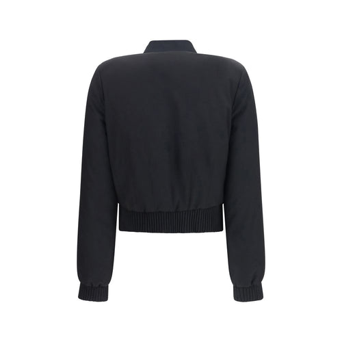 Alexander McQueen Schwarzer Bomber aus Polyester
