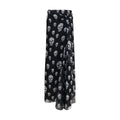 Alexander McQueen Schwarzer Seiden-Maxirock