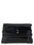 Moschino Schwarze Leder Umhängetasche