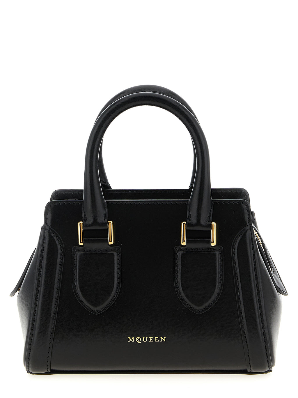 Alexander McQueen Schwarze Kalbsleder-Handtasche