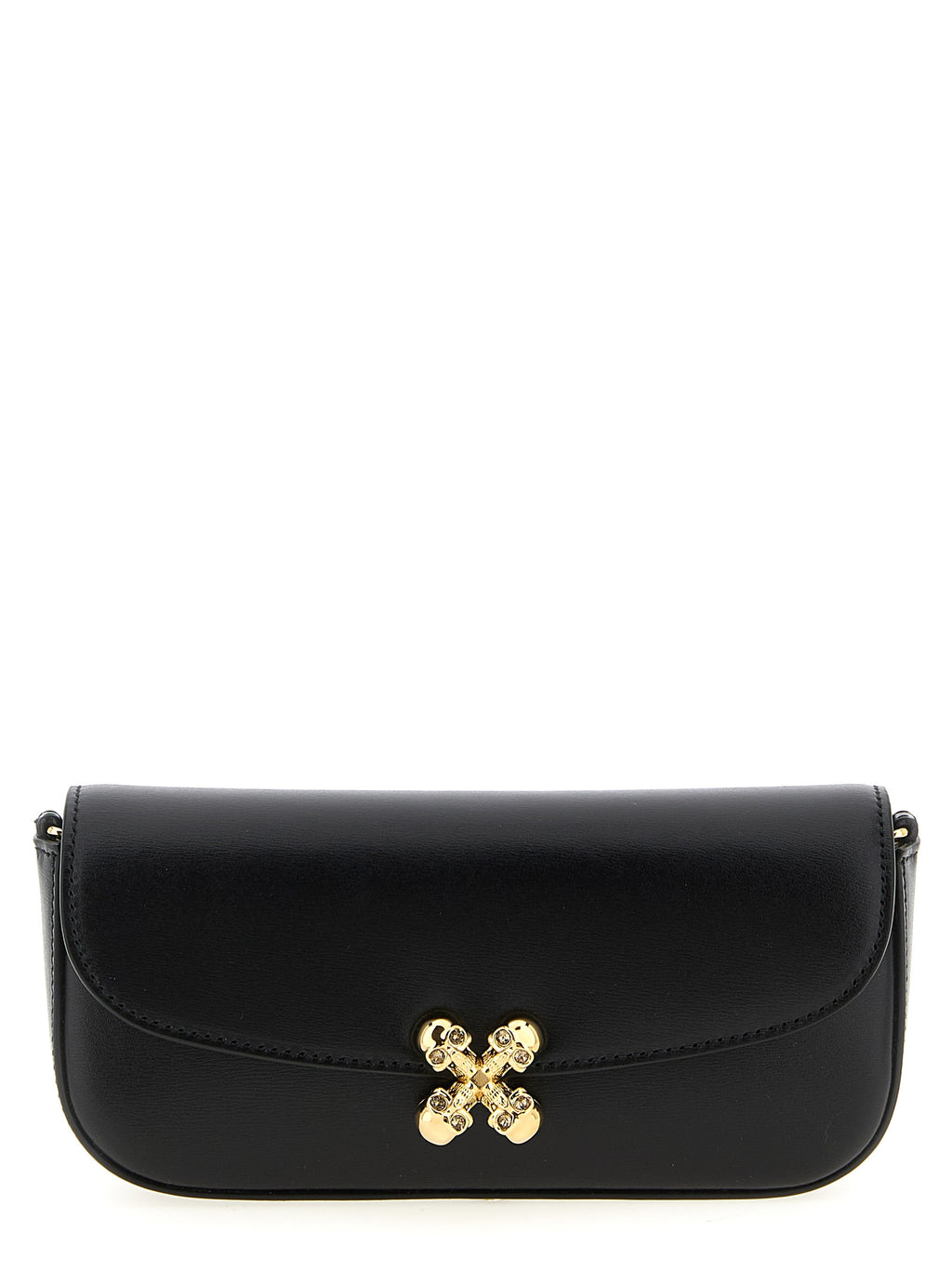 Alexander McQueen Schwarze Kalbsleder-Umhängetasche