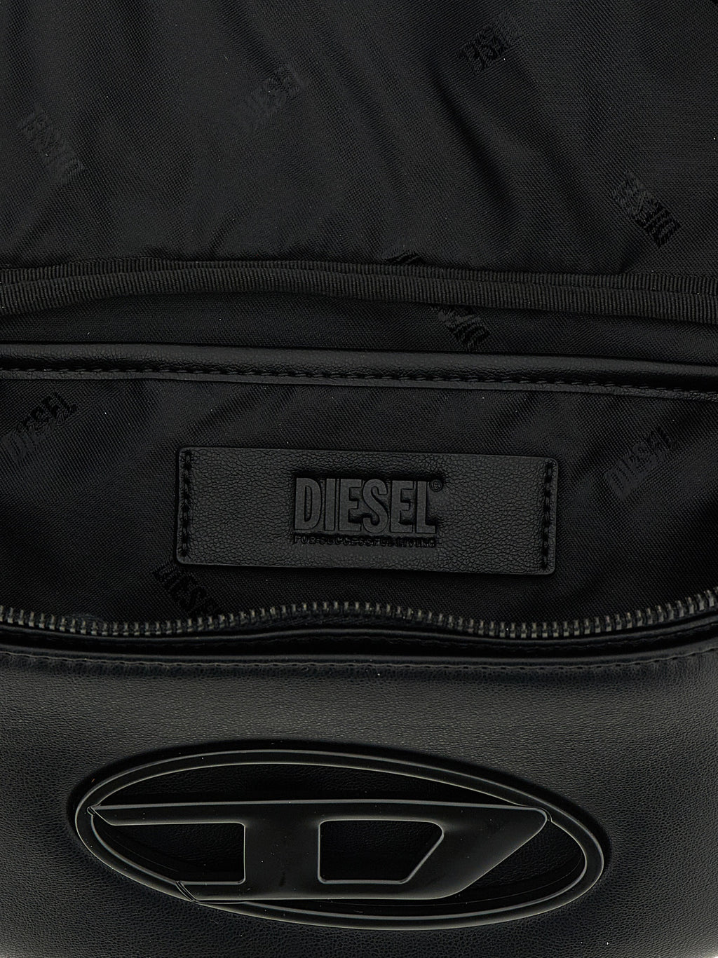 Diesel Schwarze Crossbody-Tasche aus Polyethylen