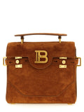 Balmain Braune Kalbsleder-Handtasche