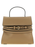 Moschino Beige Napa Leder / Kalbsleder Bos Taurus Handtasche