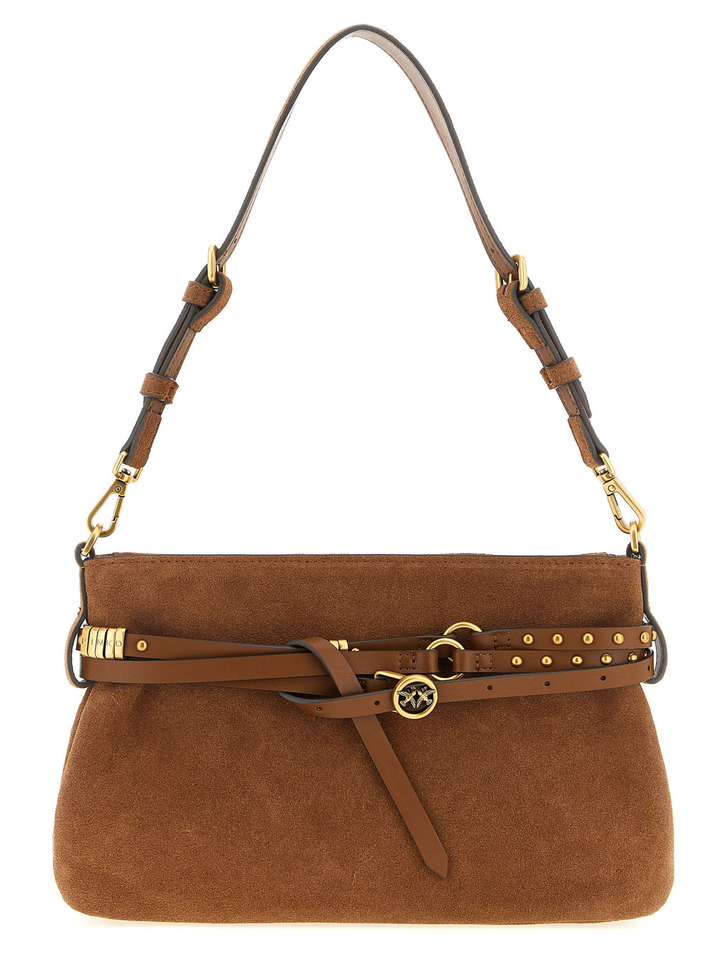PINKO Schultertasche aus braunem Lammleder