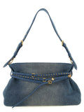 PINKO Blaue Baumwoll-Umhängetasche