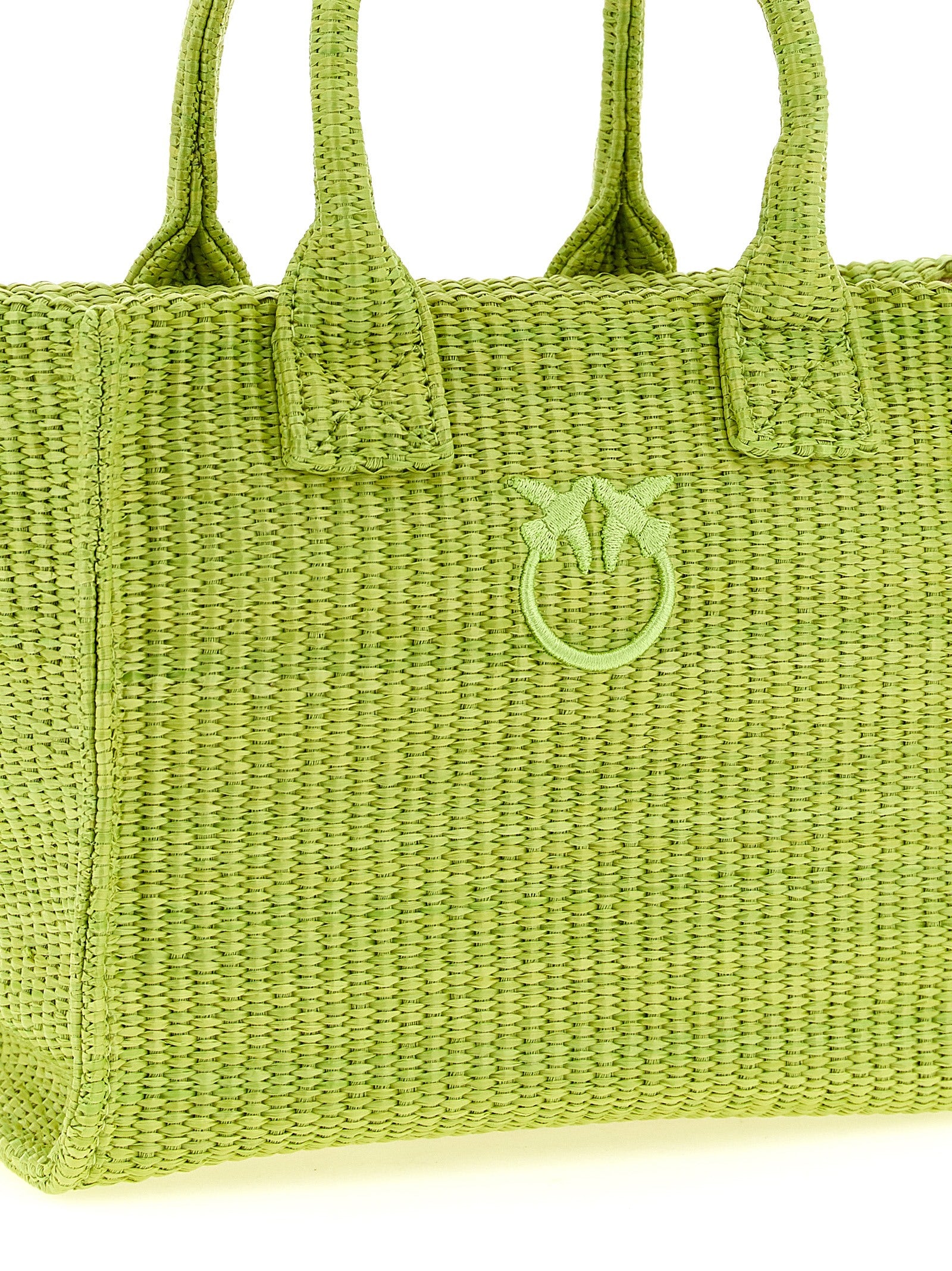 PINKO Zweifarbige Shopper-Tasche aus Polypropylen