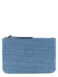 PINKO Blaue Clutch aus Polypropylen
