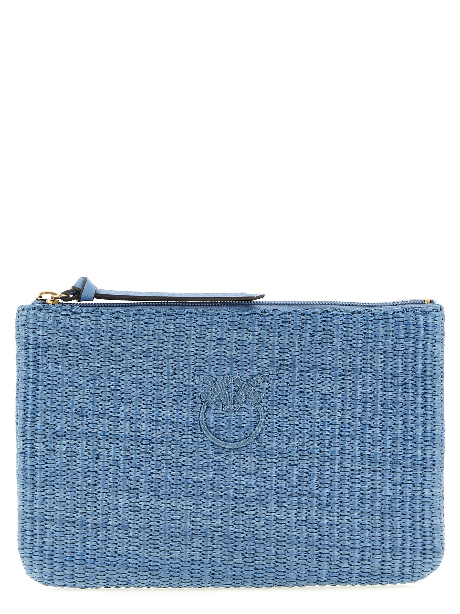 PINKO Blaue Clutch aus Polypropylen
