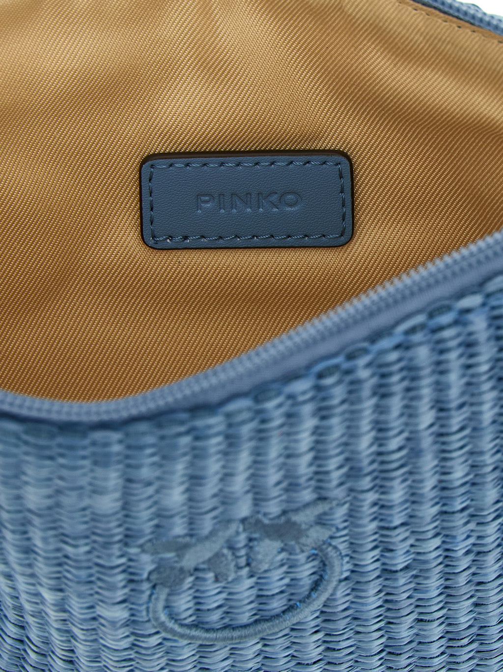 PINKO Blaue Clutch aus Polypropylen