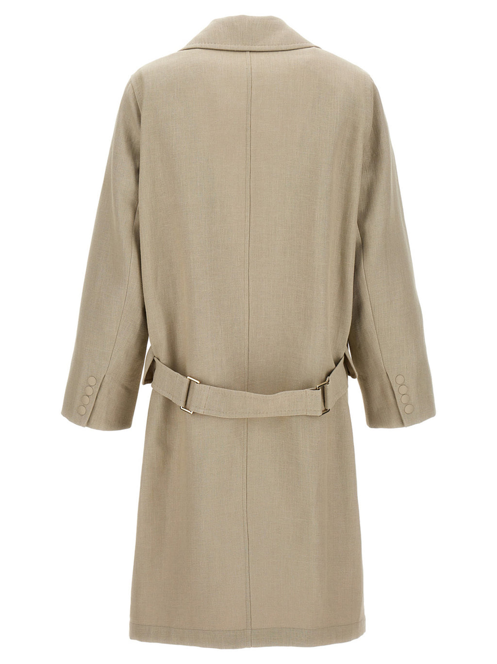 Max Mara Beige Leinenmantel