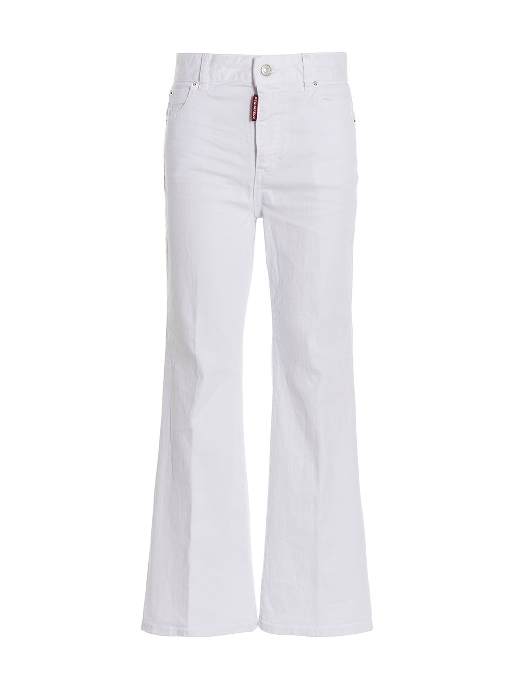 Dsquared² Weiße Baumwoll-Schlagjeans