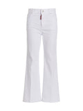 Dsquared² Weiße Baumwoll-Schlagjeans