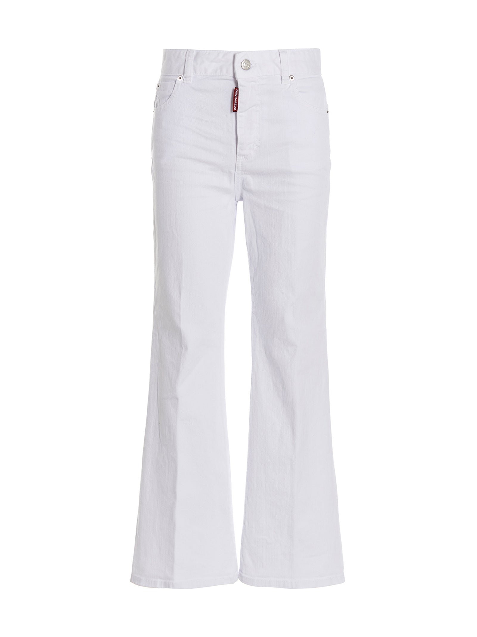 Dsquared² Weiße Baumwoll-Schlagjeans