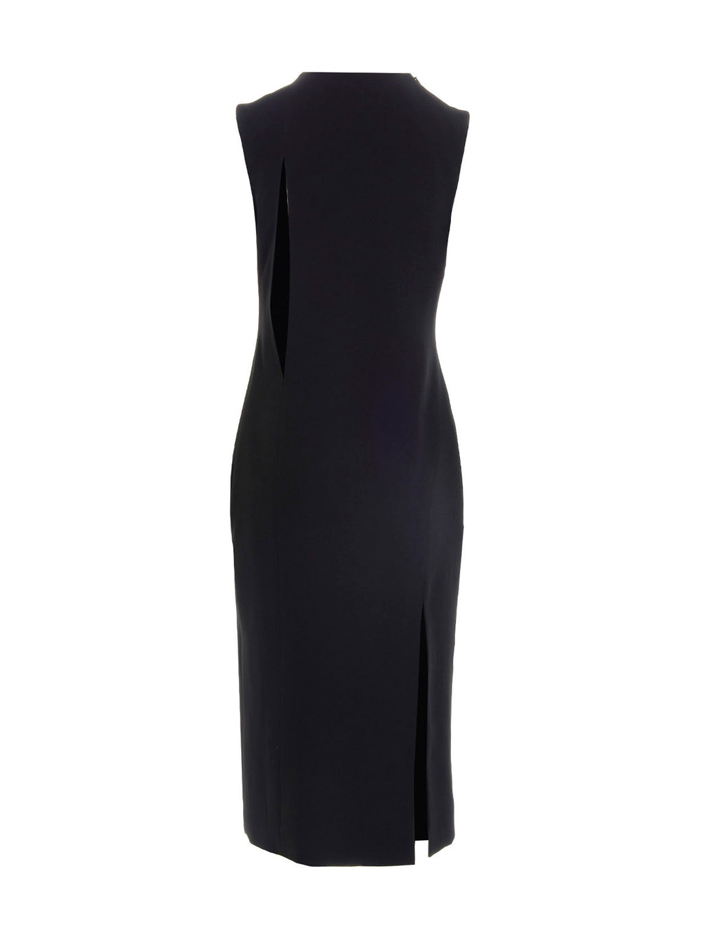 Versace Schwarzes Midi-Kleid aus Acetat