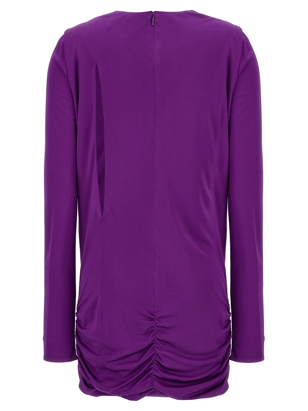 Versace Kurzes Kleid aus violettem Viskose-Jersey