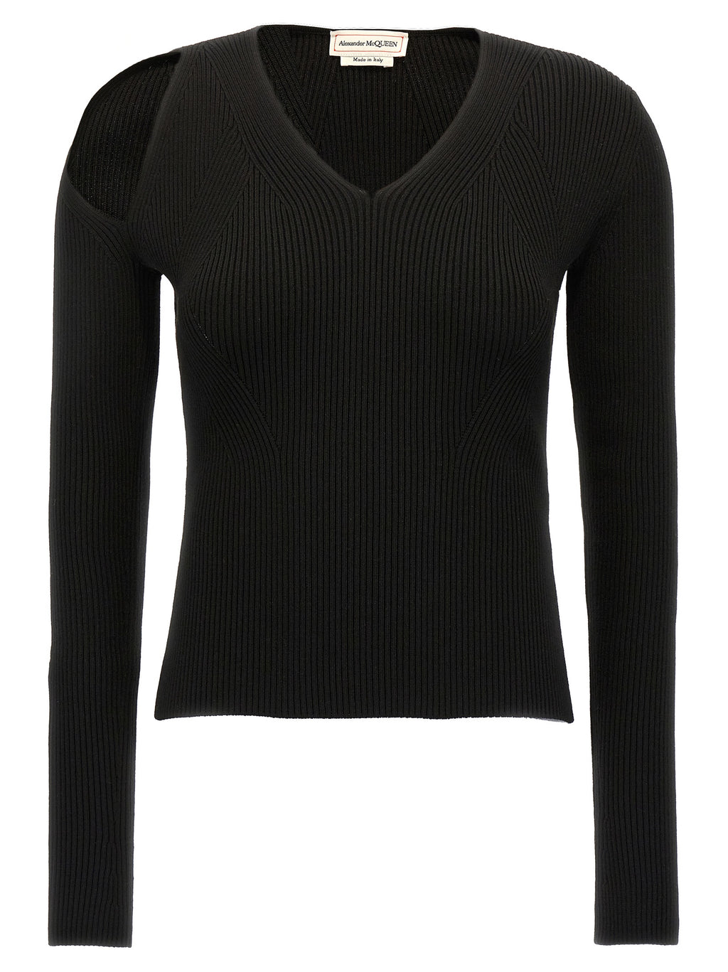 Alexander McQueen Schwarzer Wollcardigan
