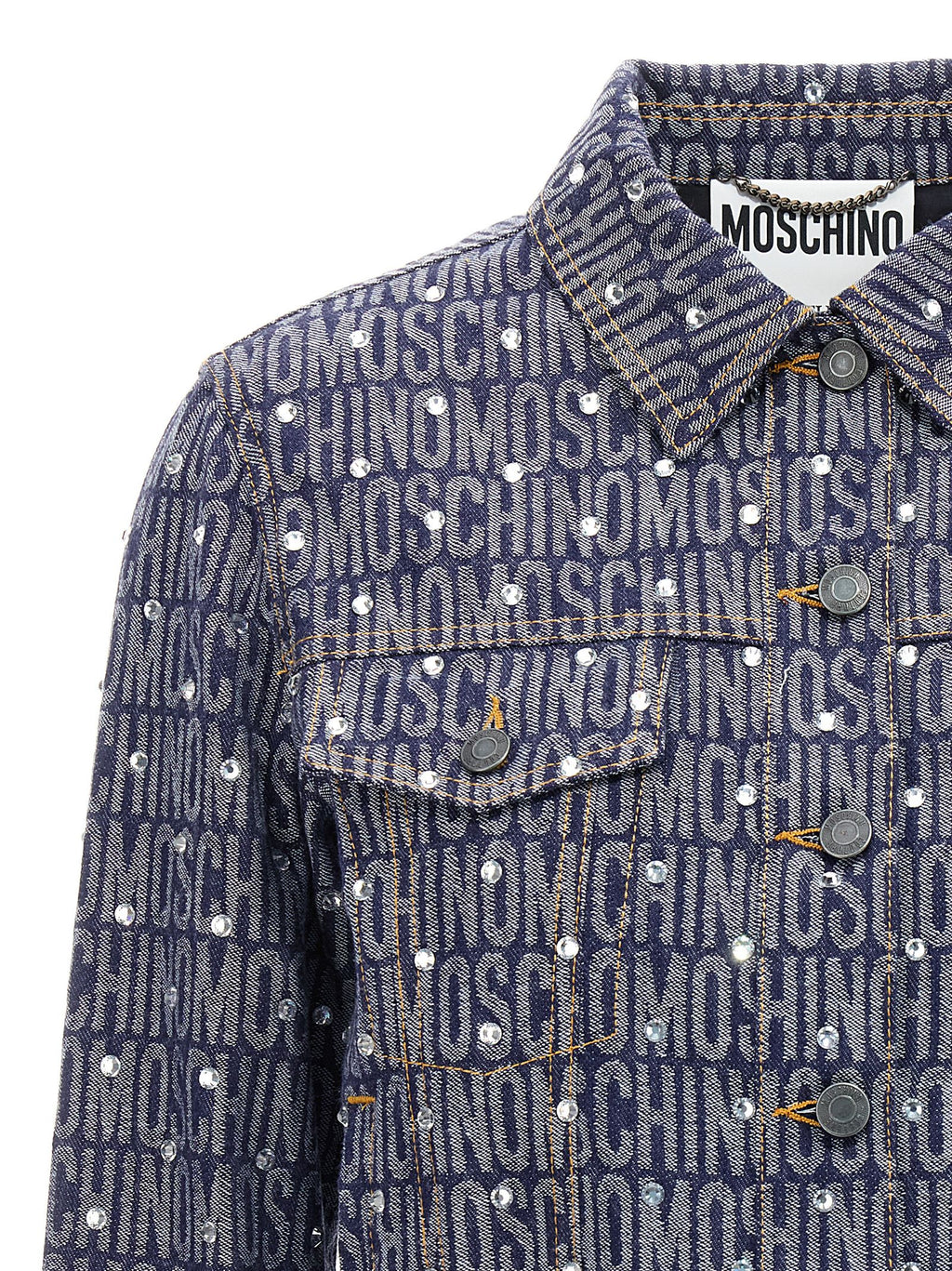 Moschino Blaue Jeansjacke aus Baumwolle