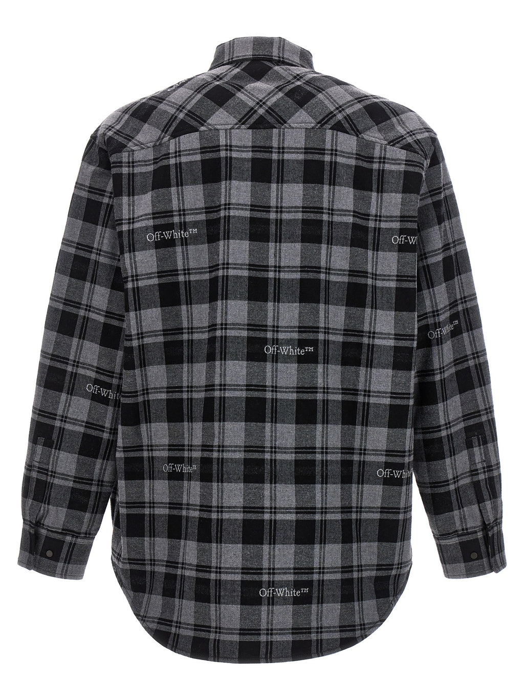 Off-White Graue Baumwoll-Shell-Jacke