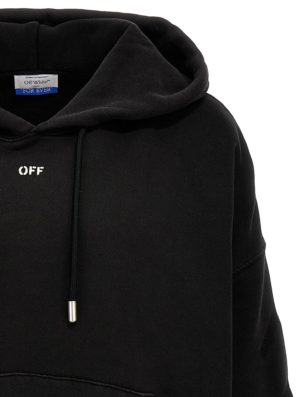 Off-White Grauer Baumwollpullover
