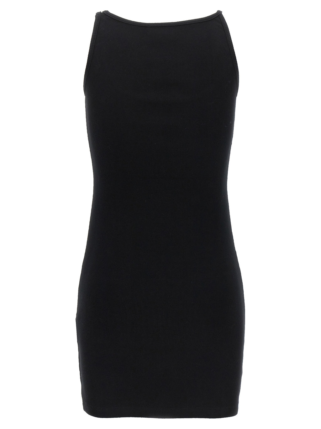 Off-White Schwarzes kurzes Baumwollkleid