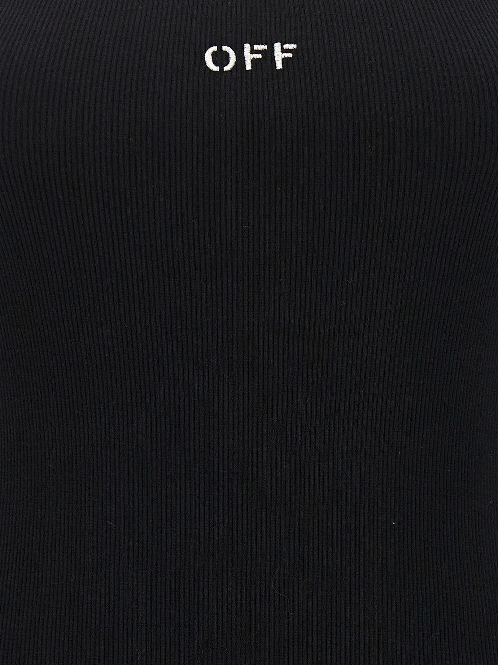 Off-White Schwarzes kurzes Baumwollkleid