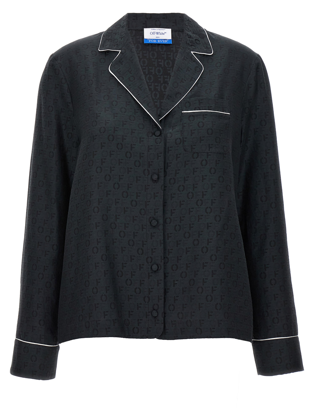 Off-White Schwarze Seidenbluse