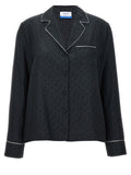 Off-White Schwarze Seidenbluse