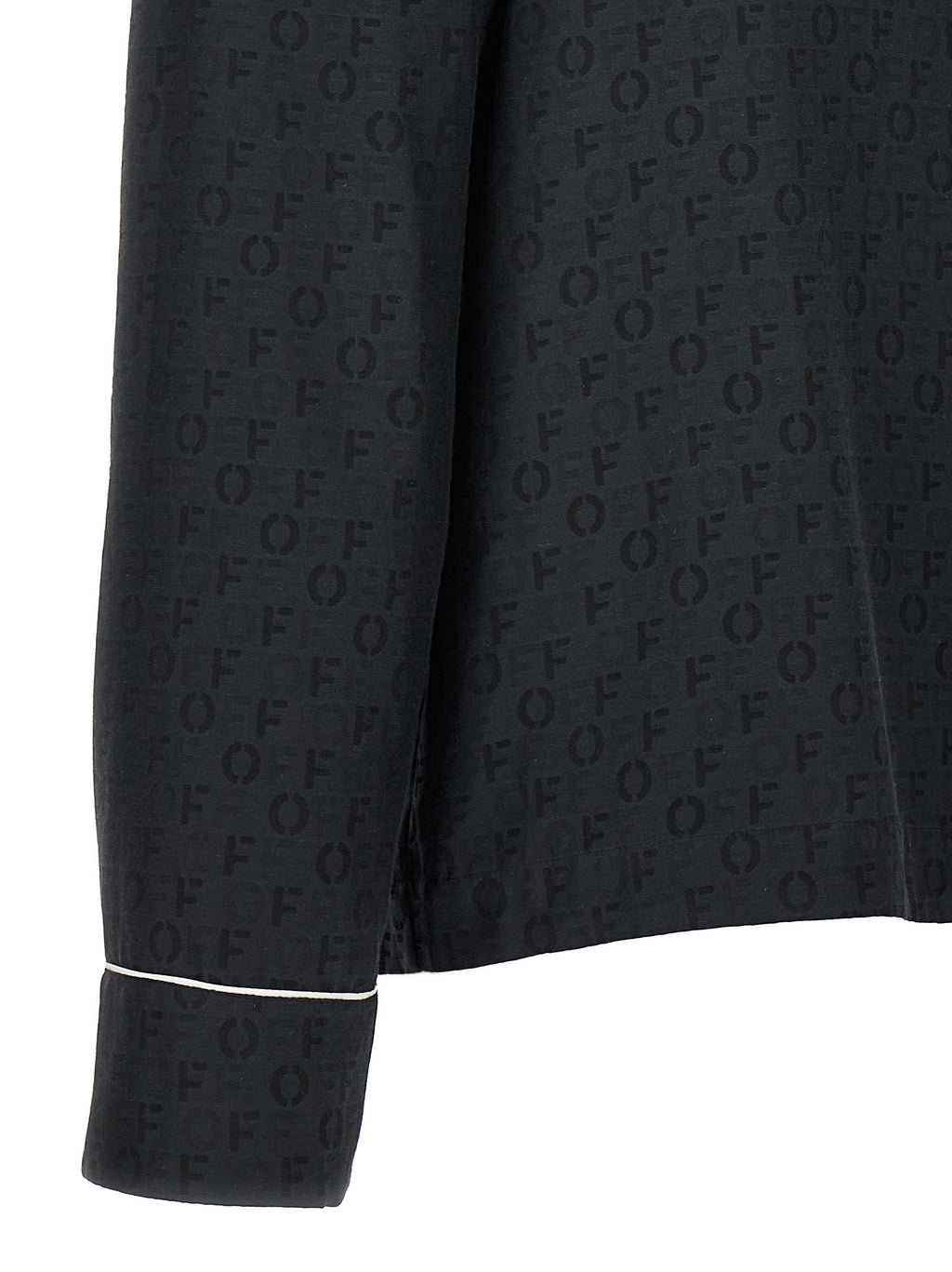 Off-White Schwarze Seidenbluse