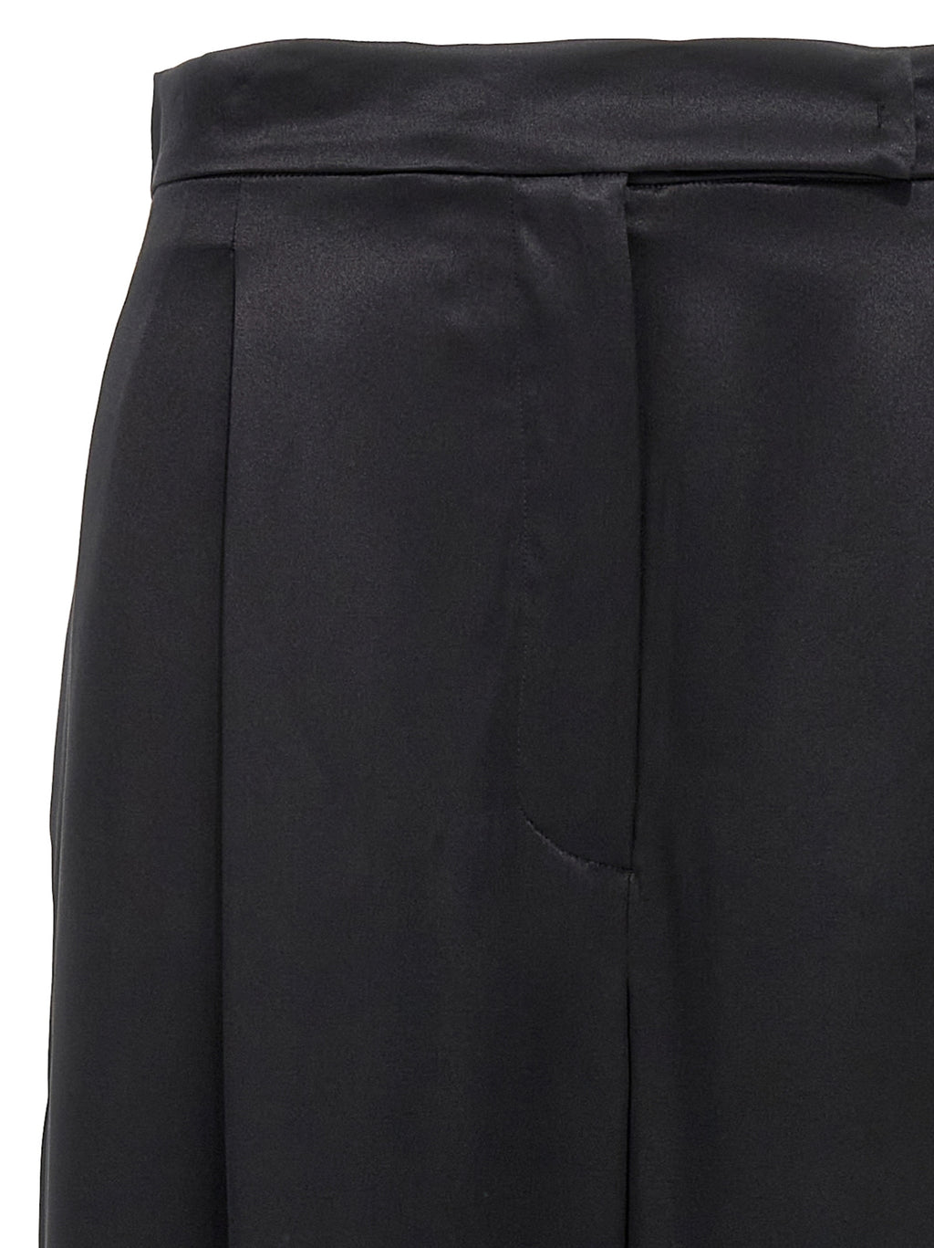 Max Mara Schwarze Seiden-Freizeithose