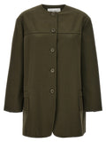 Max Mara Baumwolljacke in Zweifarbenoptik
