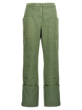 Max Mara Zweifarbige Baumwoll-Freizeithose