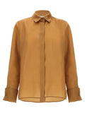 Max Mara Beige Seidenbluse