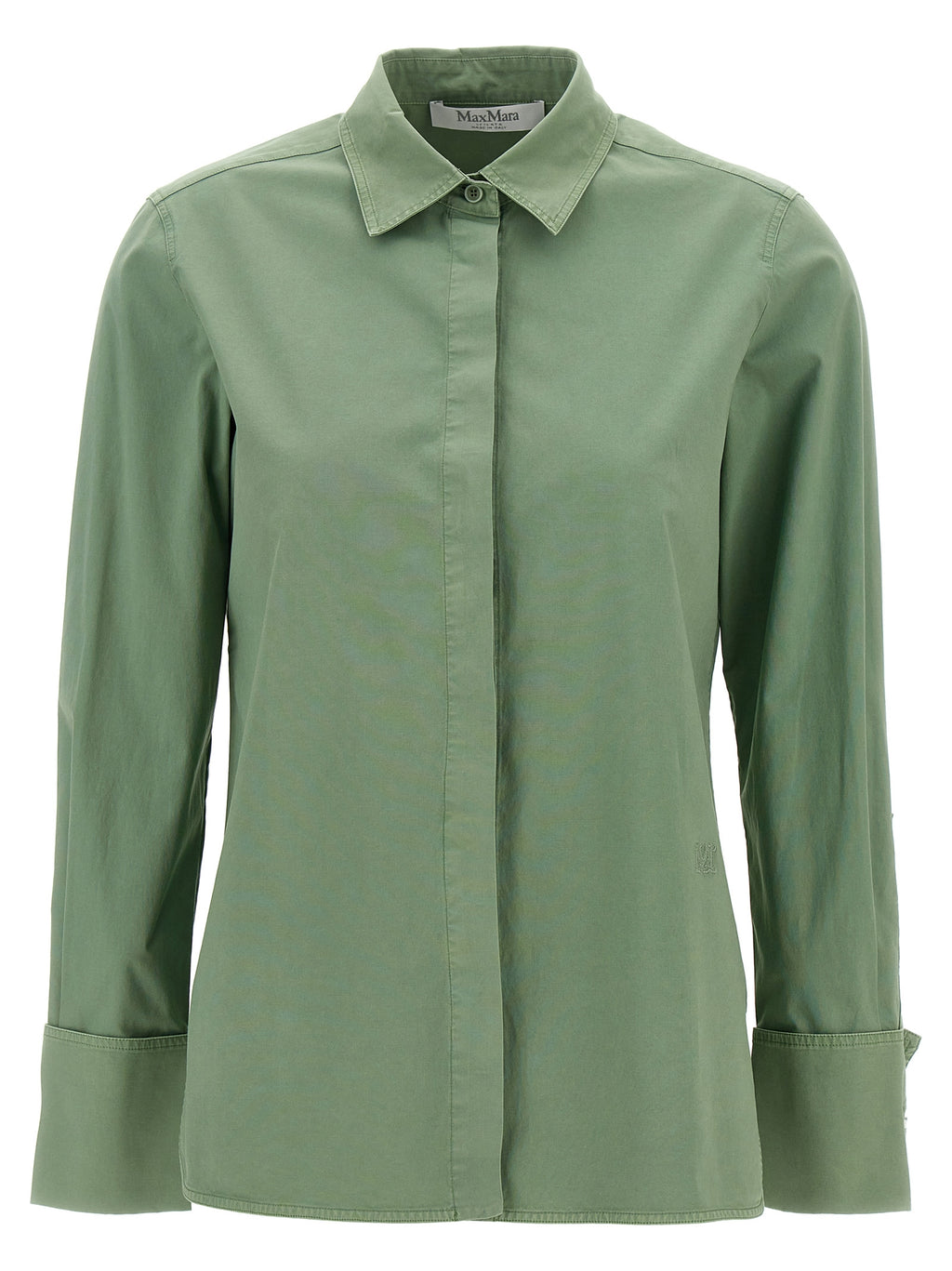 Max Mara Zweifarbige Baumwollbluse