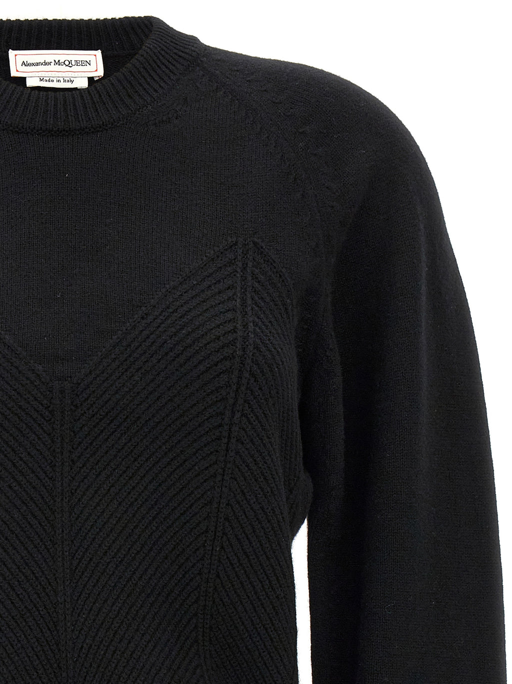 Alexander McQueen Schwarzer Wollcardigan