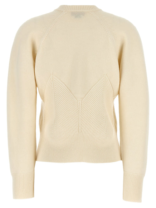 Alexander McQueen Weiße Wollstrickjacke